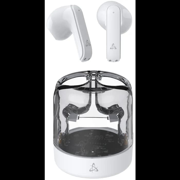 Slušalice SBOX EB-TWS12, bežične, bluetooth, mikrofon, in-ear, bijele