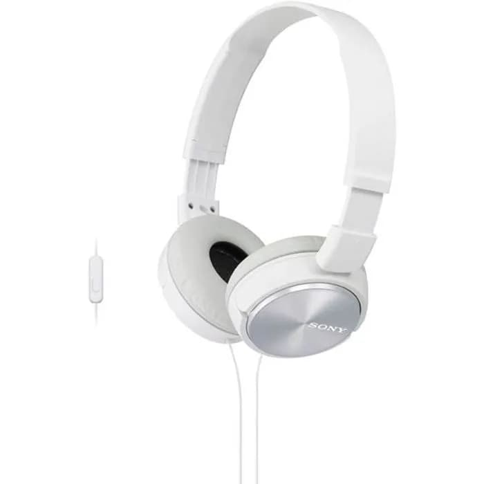 Slušalice Sony MDR-ZX310AP, žičane, mikrofon, on-ear, bijele
