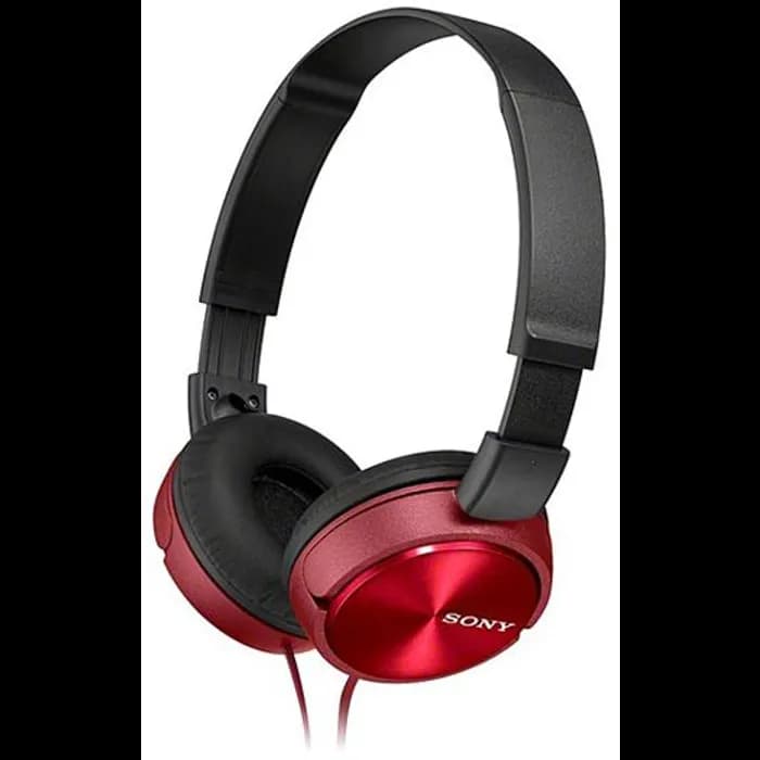 Slušalice Sony MDR-ZX310AP, žičane, mikrofon, on-ear, crvene