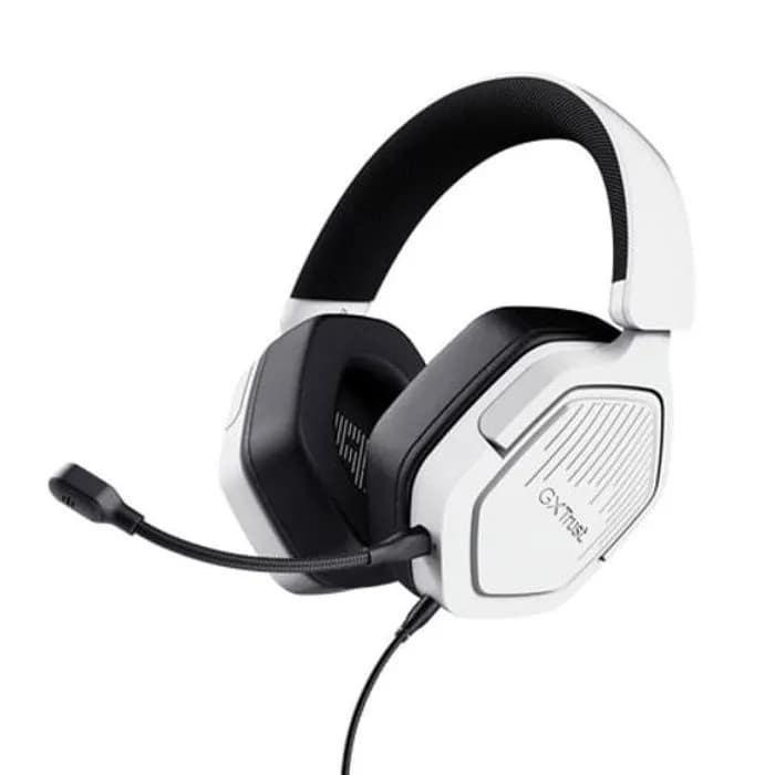 Slušalice Trust Carus GXT492W, žičane, gaming, mikrofon, over-ear, PC, PS4, PS5, Xbox, Switch, bijele