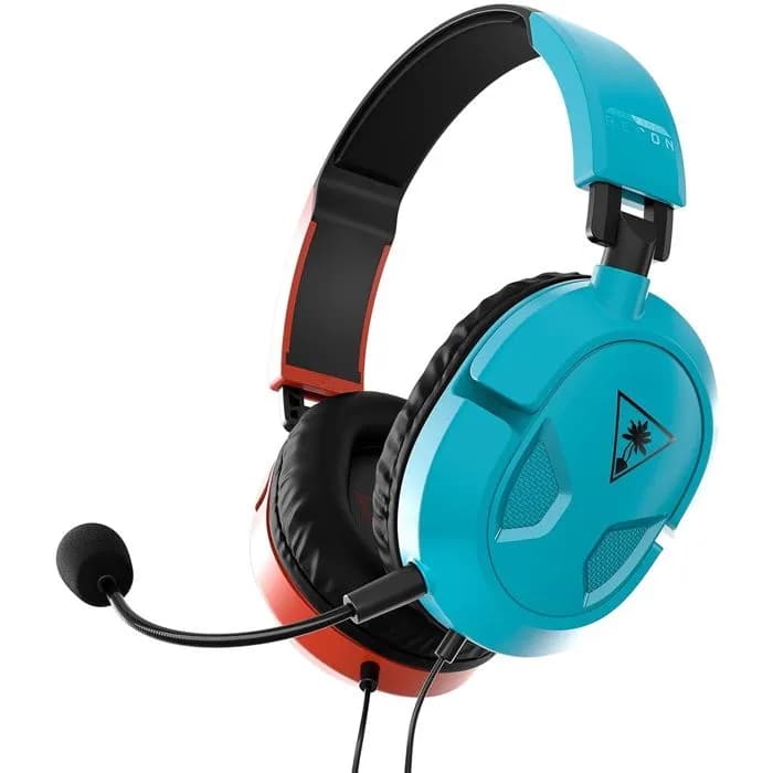 Slušalice Turtle Beach Recon 50, žičane, gaming, mikrofon, over-ear, PC, PS4, PS5, Xbox, Nintendo Switch, plavo-crvene