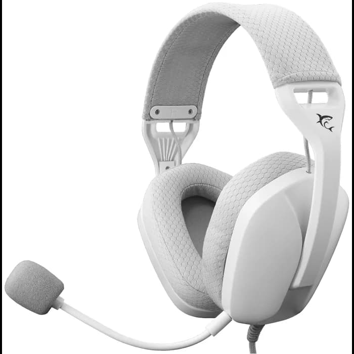 Slušalice White Shark Sparrow GH-2443, žičane, gaming, mikrofon, over-ear, PC, PS4, PS5, Xbox, bijele