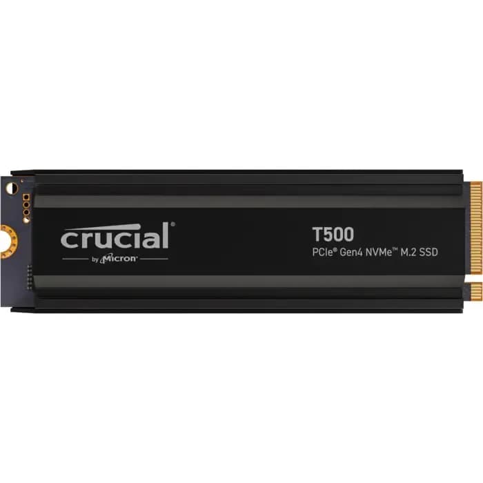 SSD Crucial T500 Heatsink, 4TB, M.2 NVMe PCIe Gen4, R7000/W6900