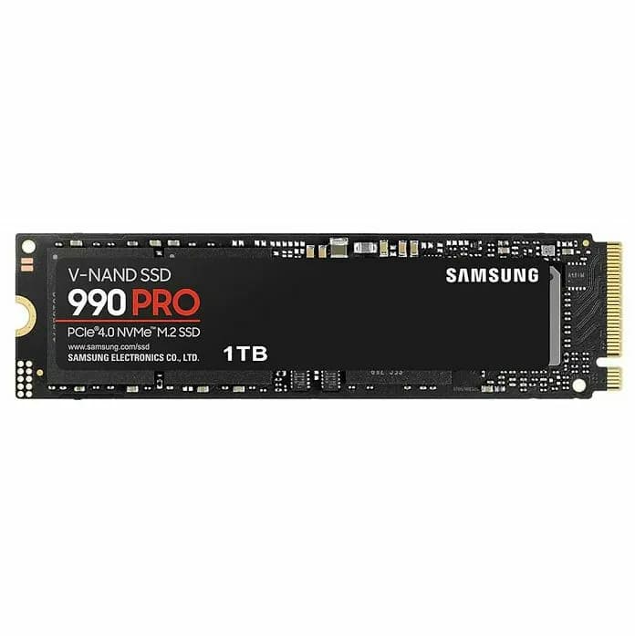 SSD Samsung 990 Pro, 1TB, M.2 NVMe PCIe Gen4, R7450/W6900