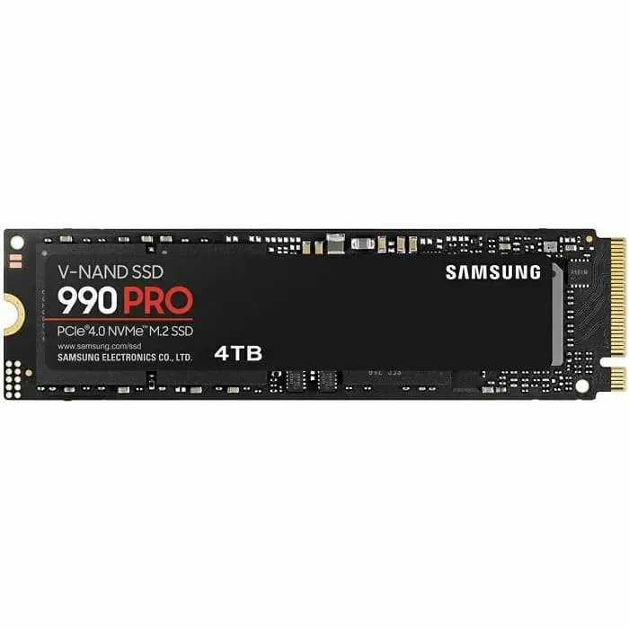 SSD Samsung 990 Pro, 4TB, M.2 NVMe PCIe Gen4, R7450/W6900
