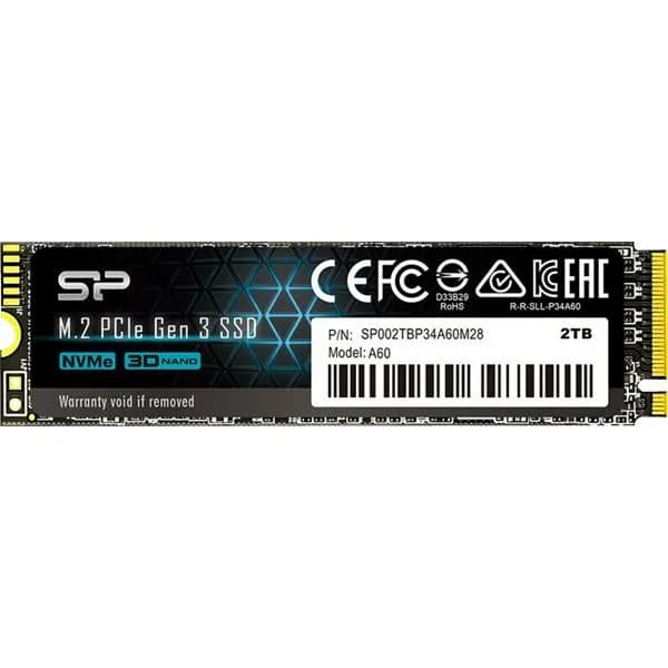 SSD Silicon Power Ace A60, 2TB, M.2 NVMe PCIe Gen3, R2200/W1600