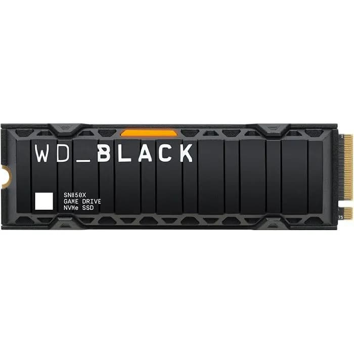 SSD WD Black SN850X Heatsink, 2TB, M.2 NVMe PCIe Gen4, R7300/W6600