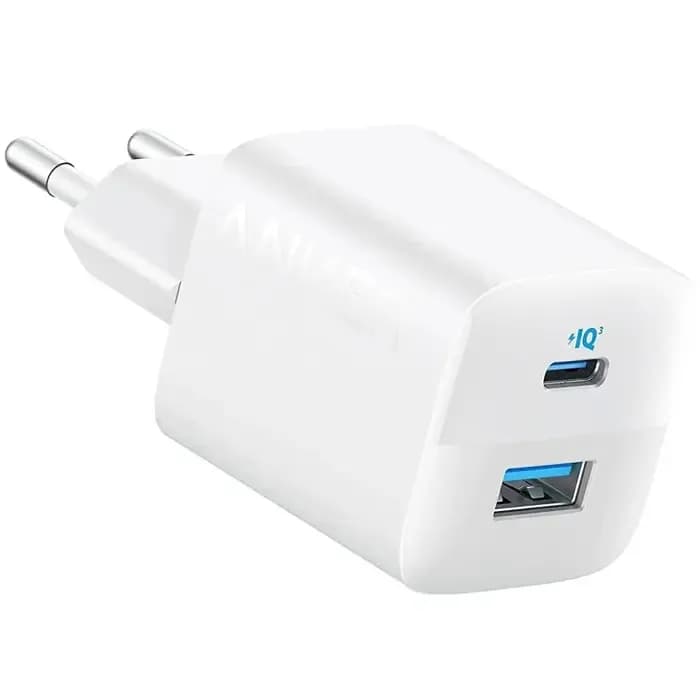 Strujni punjač Anker 323 A2331G21, 33W, USB-C, USB-A, bijeli