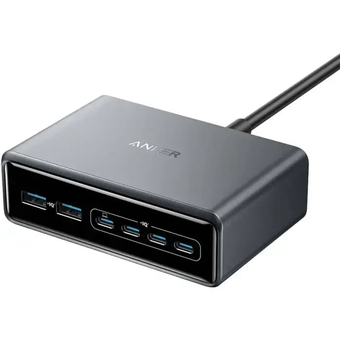 Strujni punjač Anker Prime A2683341, 200W, 4xUSB-C, 2xUSB-A, sivi