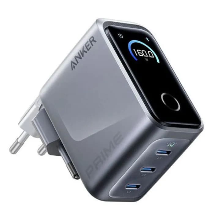 Strujni punjač Anker Prime A2687341, 160W, 3xUSB-C, sivi