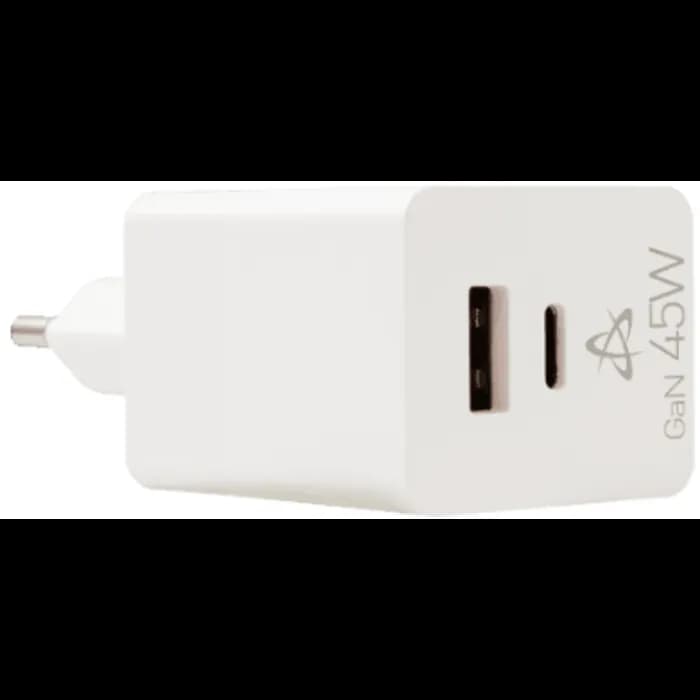 Strujni punjač SBOX HC-45, 45W Quick Charge, USB-A, USB-C, bijeli