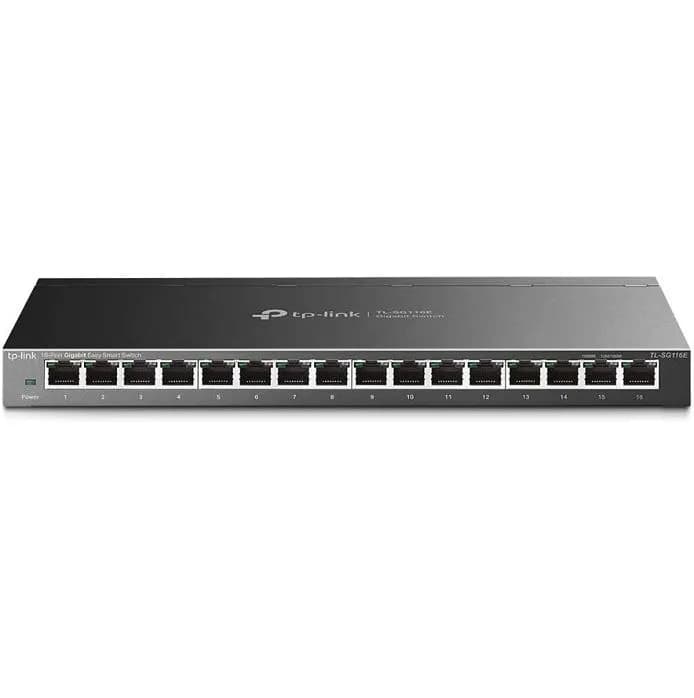 Switch TP-Link TL-SG116E, 16 portni Gigabit, 16x10/100/1000Mbps, unmanaged, crni