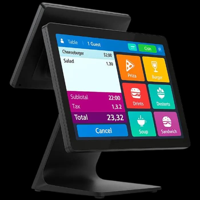 Terminal MicroPOS NBP-156, 15.6" + 11.6", J4125, 8GB, 256 SSD, Win 11 Pro
