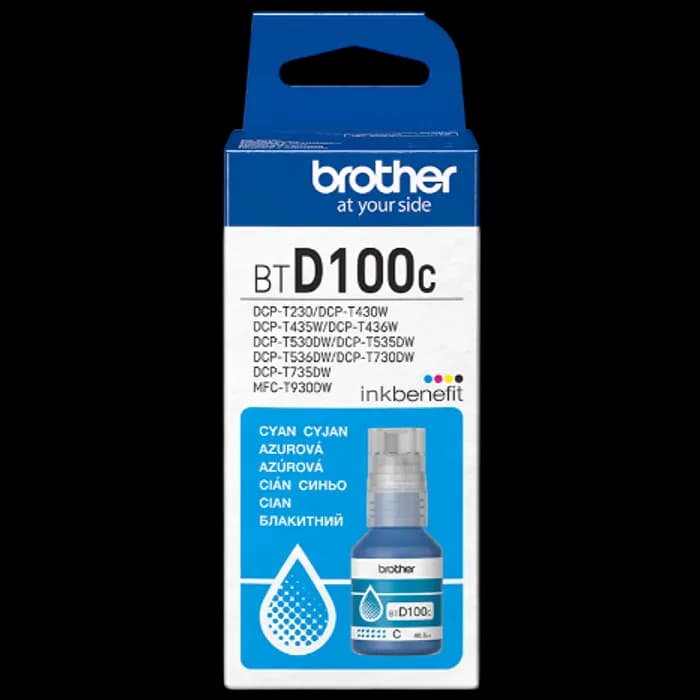 Tinta Brother BTD100C, Cyan
