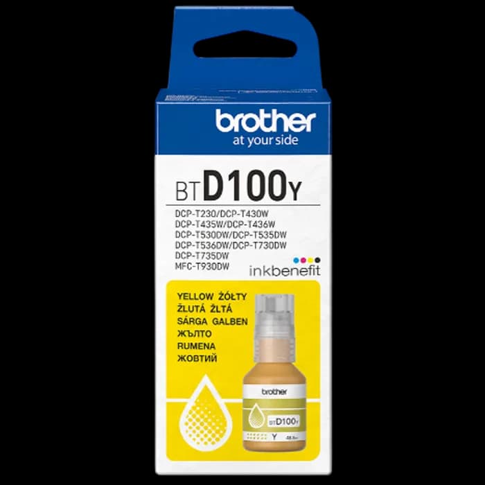 Tinta Brother BTD100Y, Yellow
