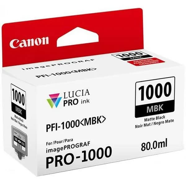 Tinta Canon PFI-1000, 0545C001, Matt Black