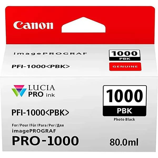 Tinta Canon PFI-1000, 0546C001, Photo Black