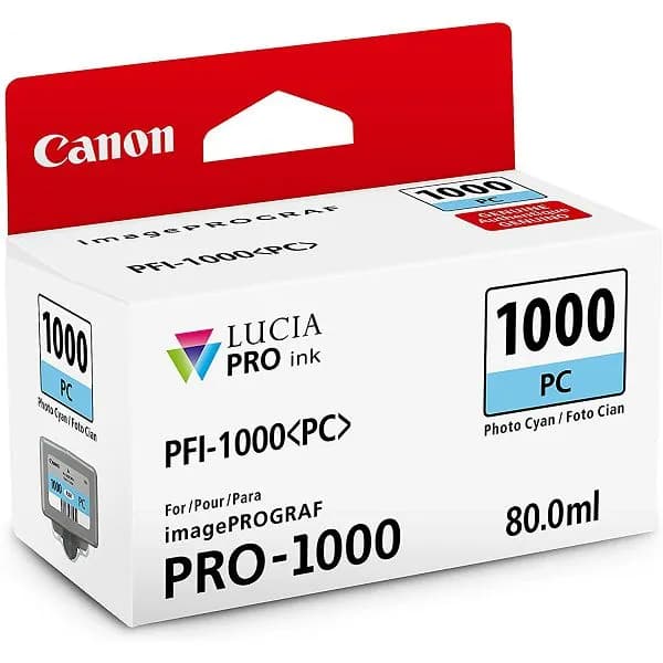 Tinta Canon PFI-1000, 0550C001, Photo Cyan