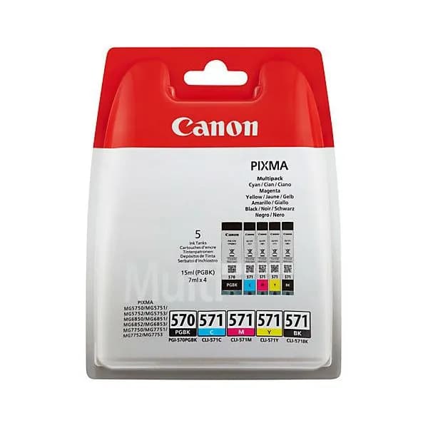Tinta Canon PGI-570 + CL-571, 0372C004, Black + Color (Multipack)