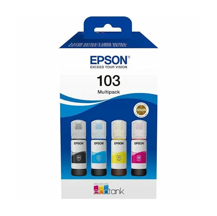 Tinta Epson 103, C13T00S64A, Black + Color (Multipack)