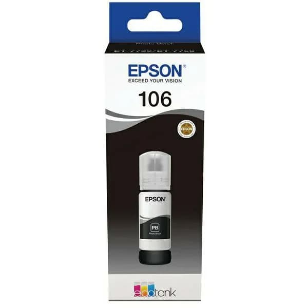 Tinta Epson 106, C13T00R140, Photo Black