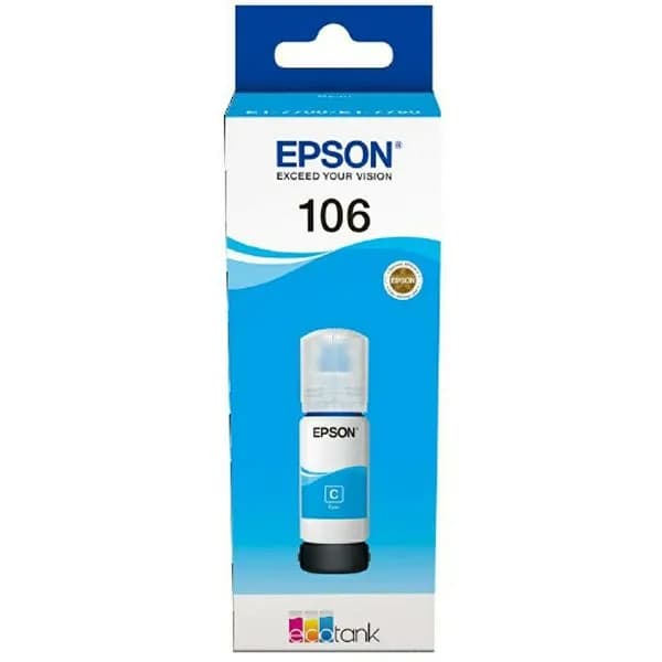 Tinta Epson 106, C13T00R240, Cyan