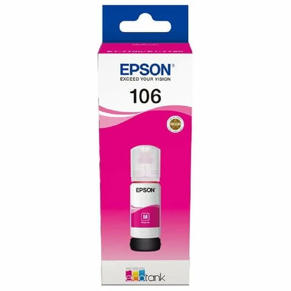 Tinta Epson 106, C13T00R340, Magenta