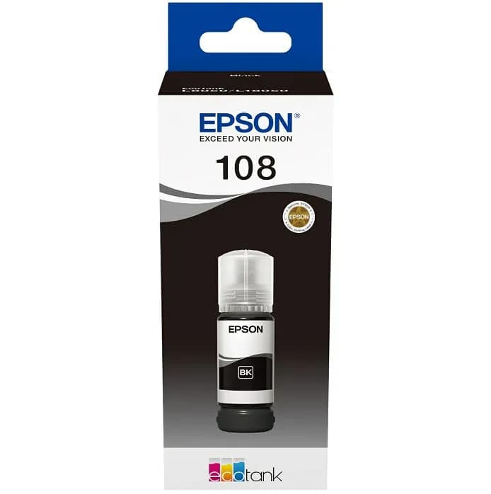 Tinta Epson 108, C13T09C14A, Black