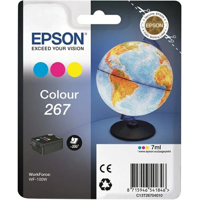 Tinta Epson 267, C13T26704010, Tri-color