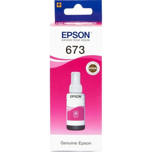 Tinta Epson L800, C13T67334A, Magenta