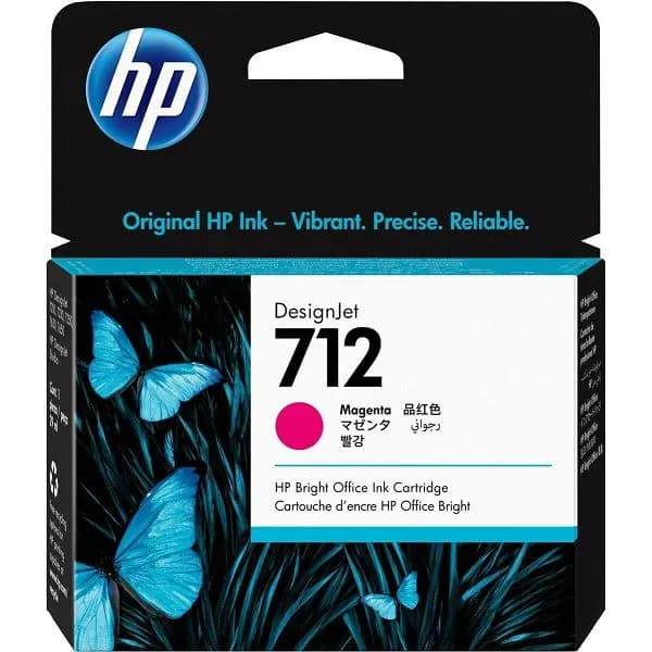 Tinta HP 3ED68A, No.712, Magenta