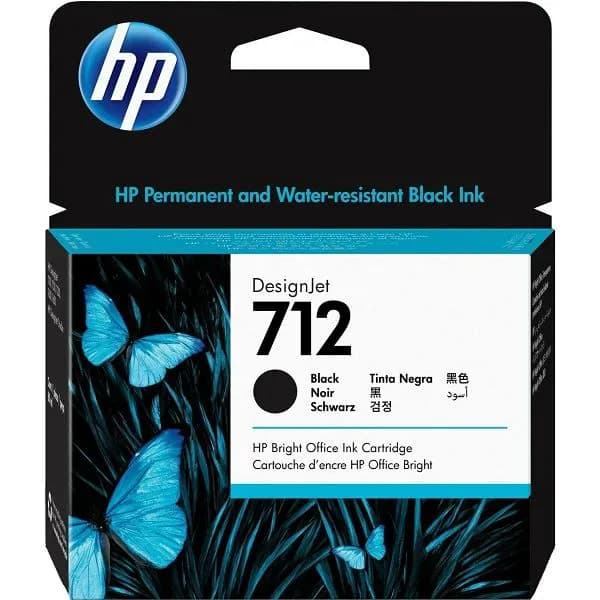 Tinta HP 3ED71A, No.712, Black