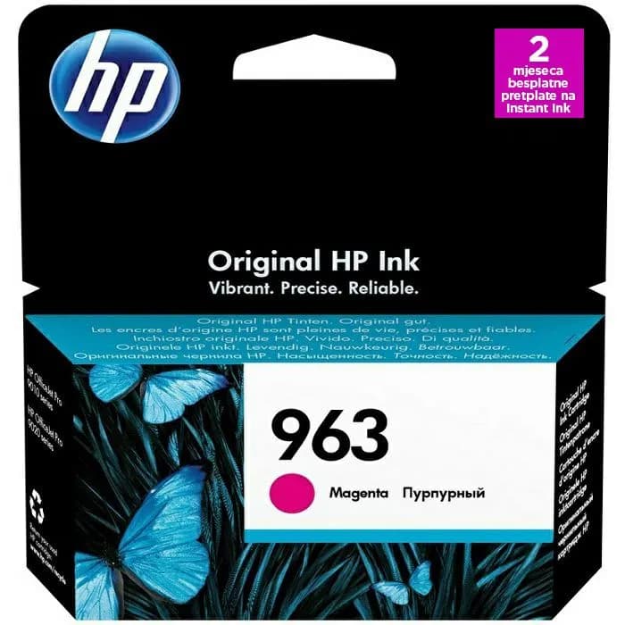 Tinta HP 3JA24AE, No.963, Magenta