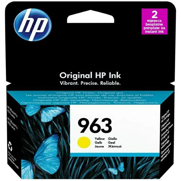 Tinta HP 3JA25AE, No.963, Yellow