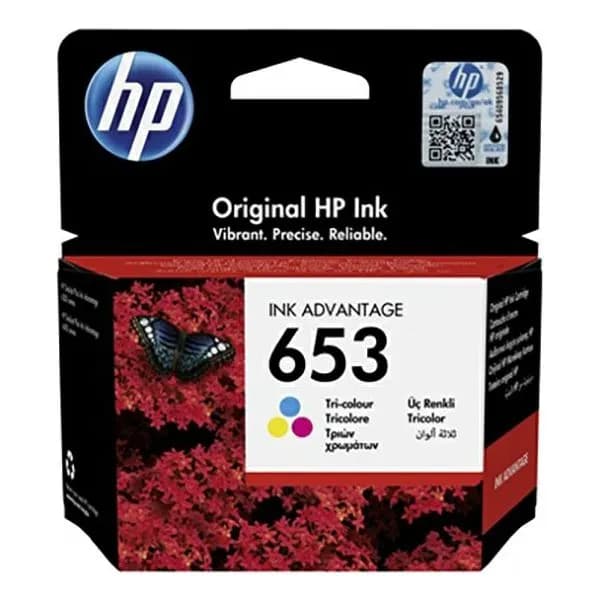 Tinta HP 3YM74AE, No.653, Tri-color