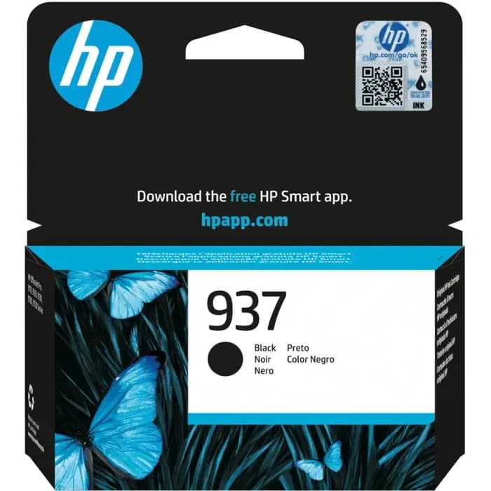 Tinta HP 4S6W5NE, No.937, Black