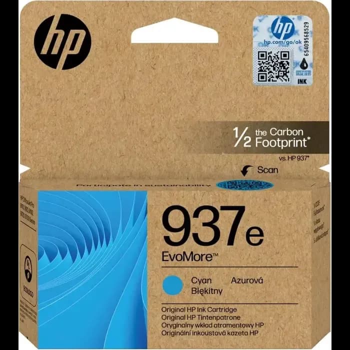 Tinta HP 4S6W6NE, No.937e, Cyan