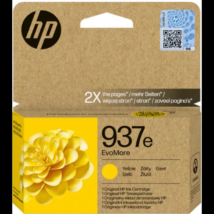 Tinta HP 4S6W8NE, No.937e, Yellow