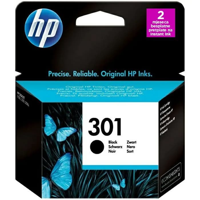 Tinta HP CH561EE, No.301, Black