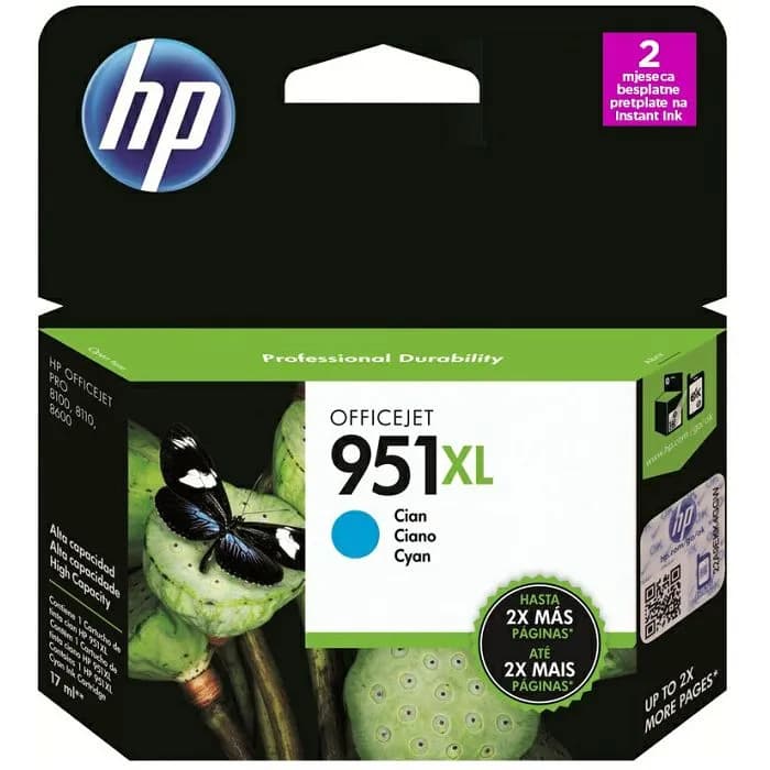 Tinta HP CN046AE, No.951XL, Cyan