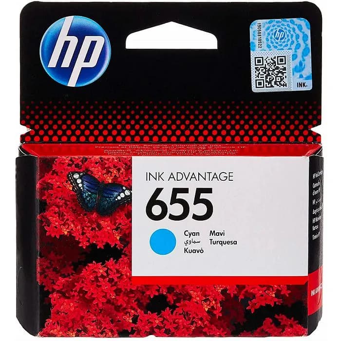 Tinta HP CZ110AE, No.655, Cyan