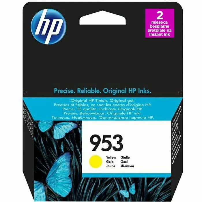 Tinta HP F6U14AE, No.953, Yellow