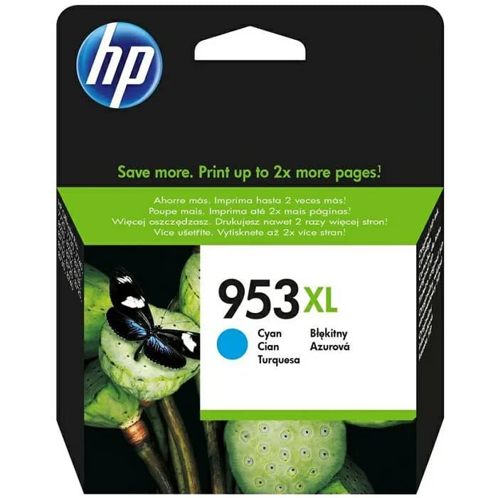 Tinta HP F6U16AE, No.953XL, Cyan
