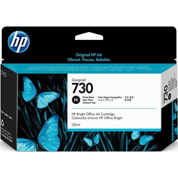 Tinta HP P2V67A, No.730, Photo Black