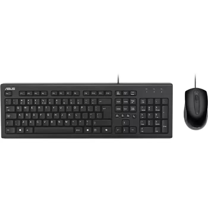Tipkovnica + miš Asus U2000, žičani, Copilot, crni
