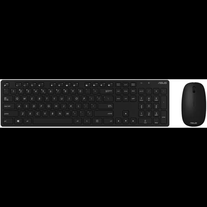 Tipkovnica + miš Asus W5000, bežična, crni