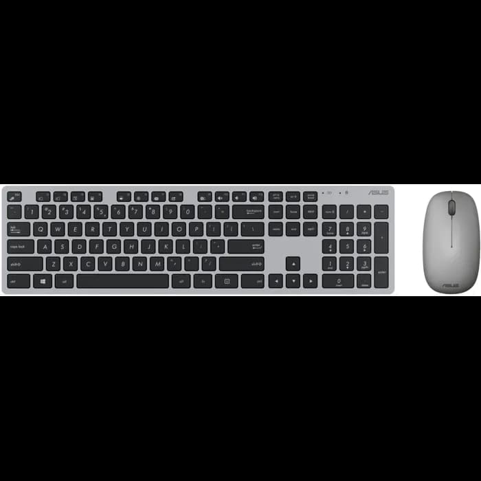 Tipkovnica + miš Asus W5000, bežični, sivi