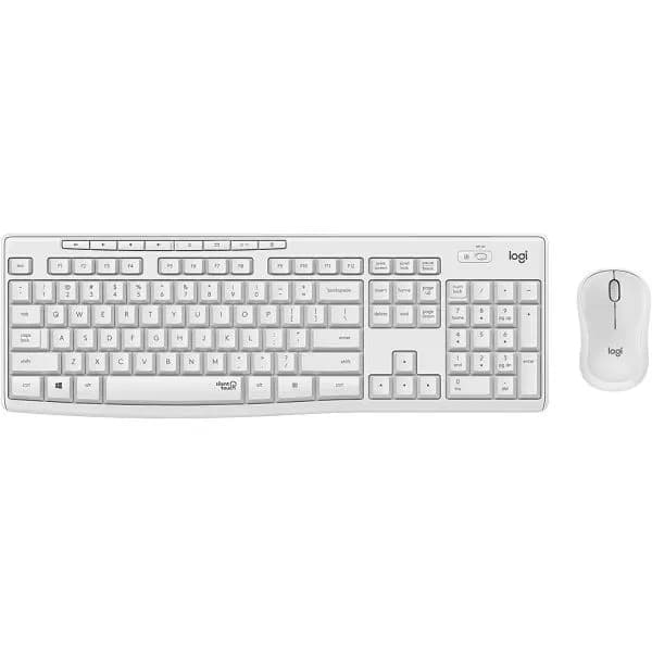Tipkovnica + miš Logitech MK295, bežični, bijeli