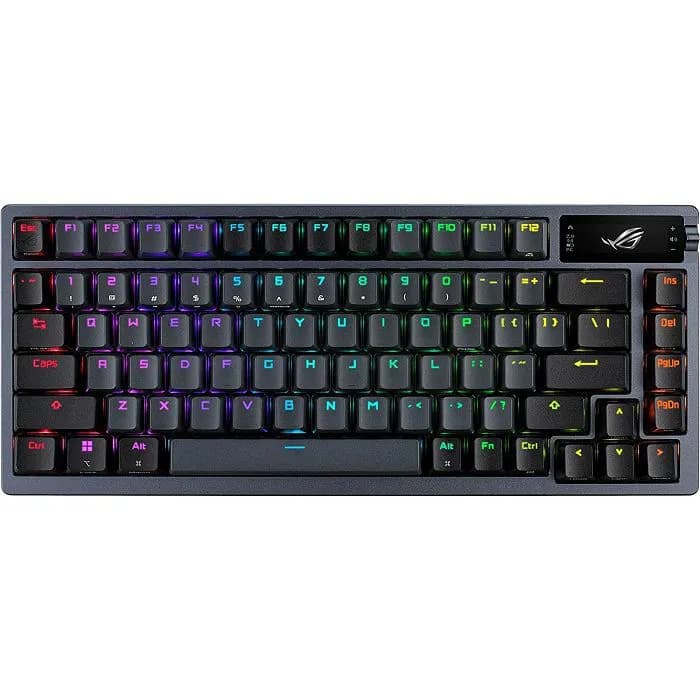 Tipkovnica Asus ROG Azoth Wireless, bežična, gaming, mehanička, ROG NX Red switches, US Layout, RGB, TKL, Black