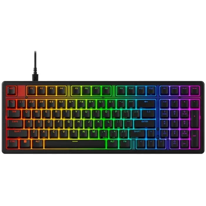 Tipkovnica HyperX Origins 2 1800, gaming, mehanička, linear switches, US Layout, RGB, Black